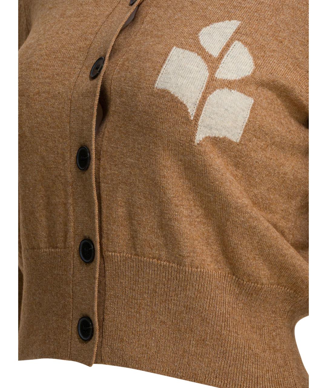 ISABEL MARANT ETOILE Коричневый хлопковый джемпер / свитер, фото 4