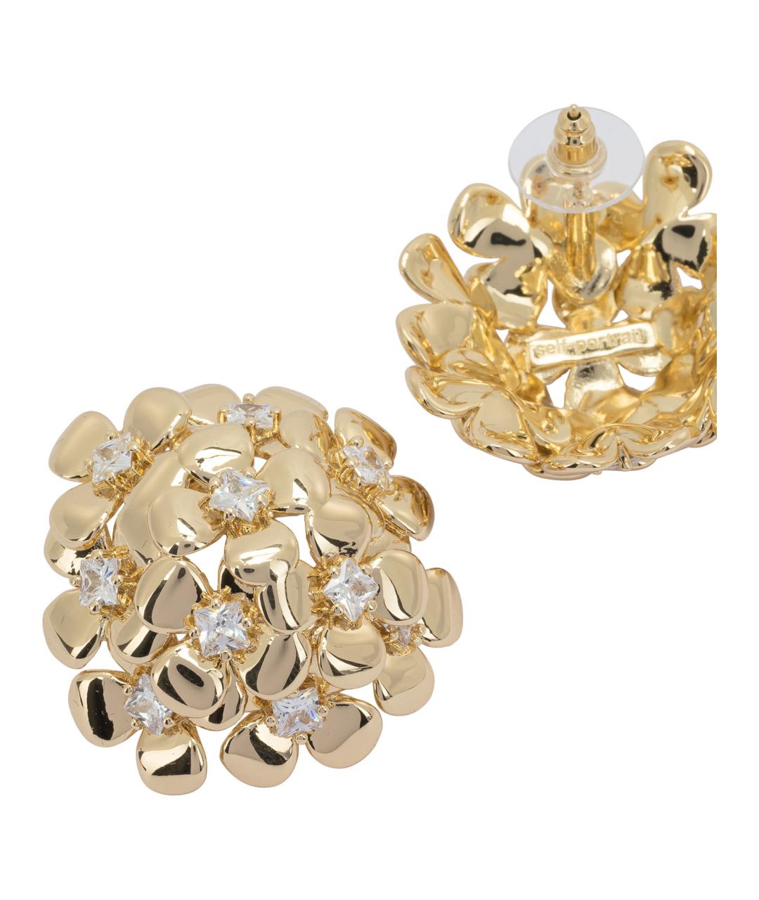 SELF-PORTRAIT Золотые металлические серьги, фото 2