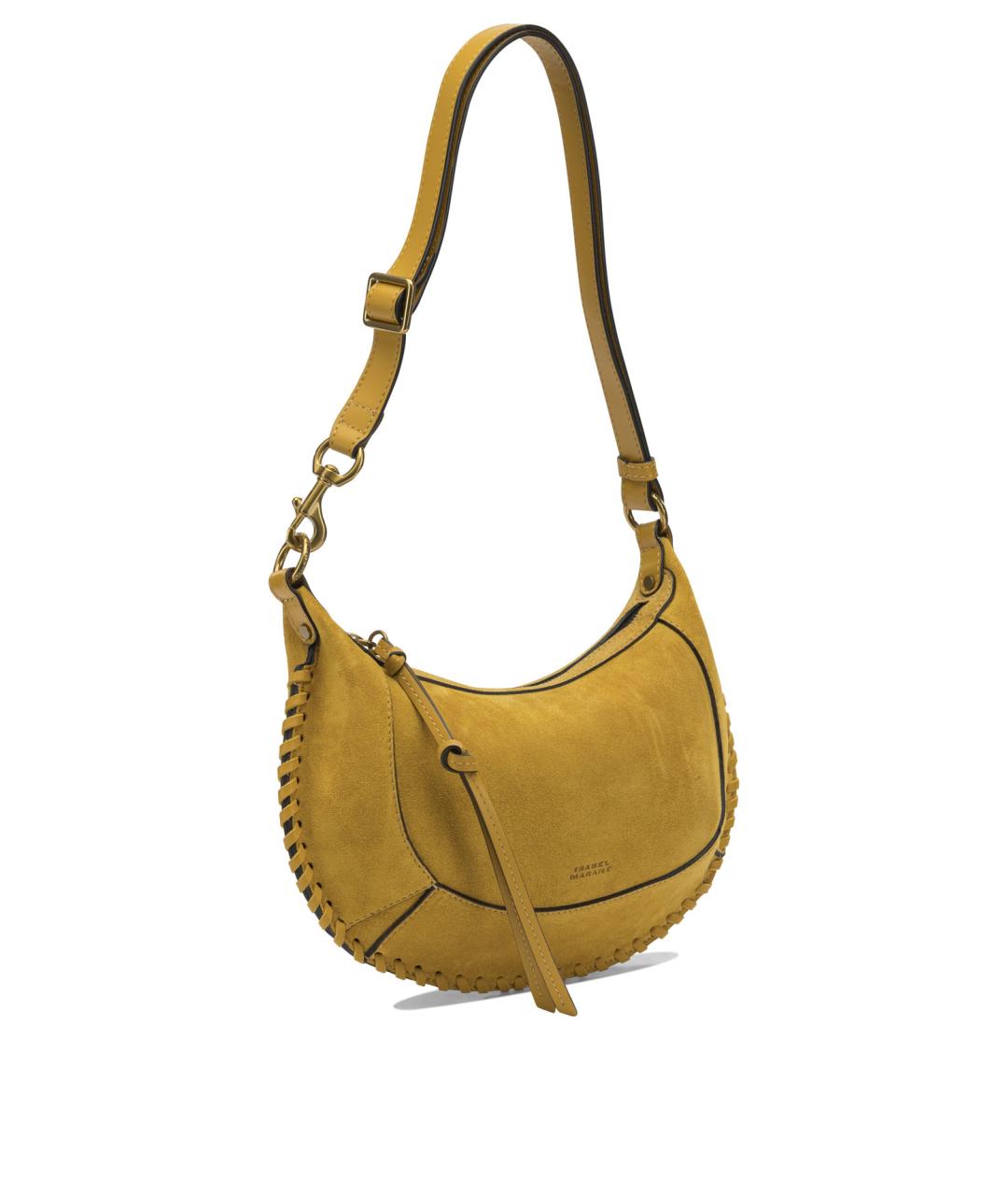 ISABEL MARANT Желтая замшевая сумка через плечо, фото 2