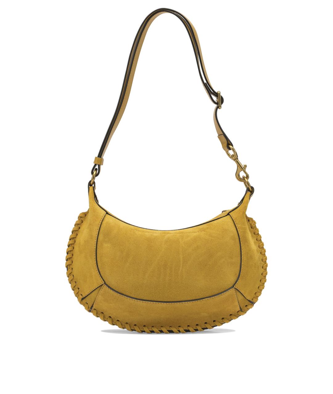 ISABEL MARANT Желтая замшевая сумка через плечо, фото 3
