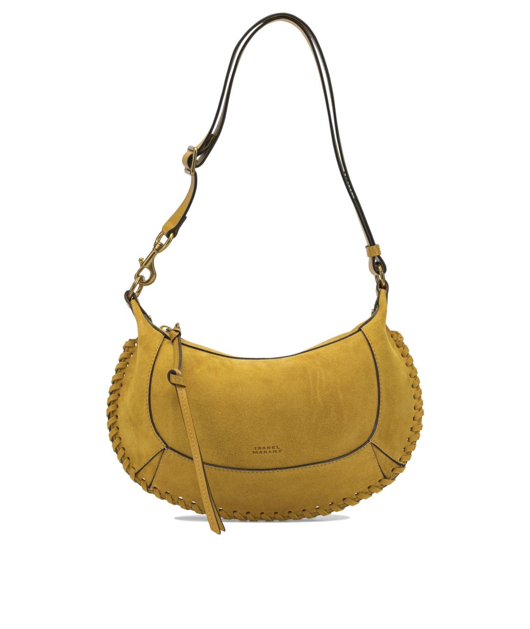 ISABEL MARANT Желтая замшевая сумка через плечо, фото 1