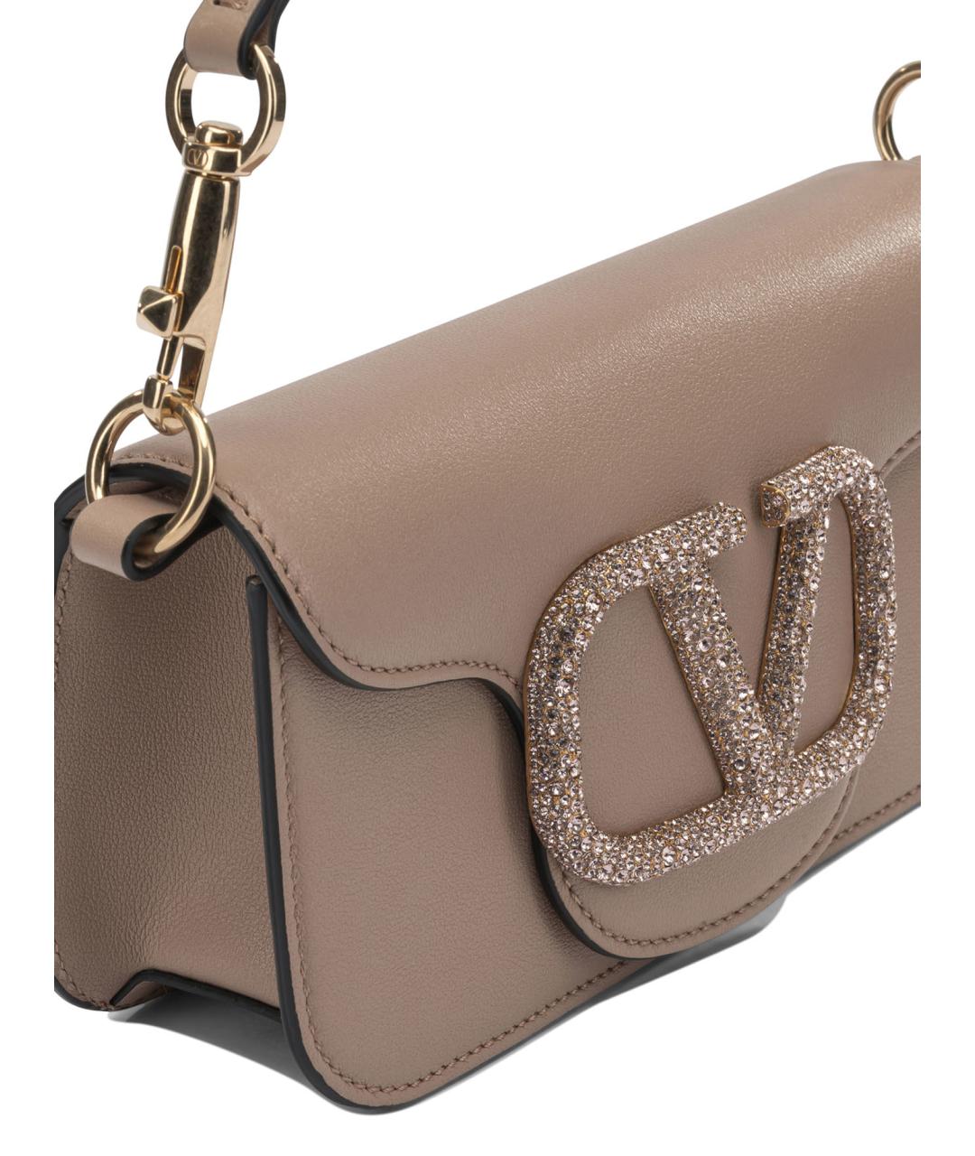 VALENTINO Розовая кожаная сумка с короткими ручками, фото 4