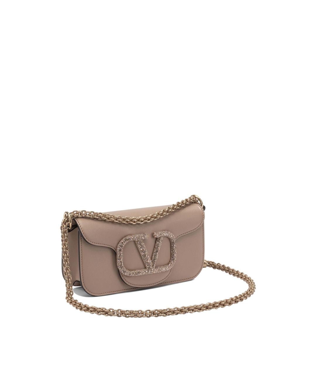 VALENTINO Розовая кожаная сумка с короткими ручками, фото 2