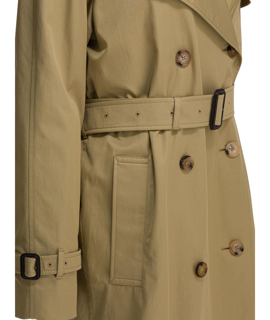 BURBERRY Бежевый хлопковый тренч/плащ, фото 4