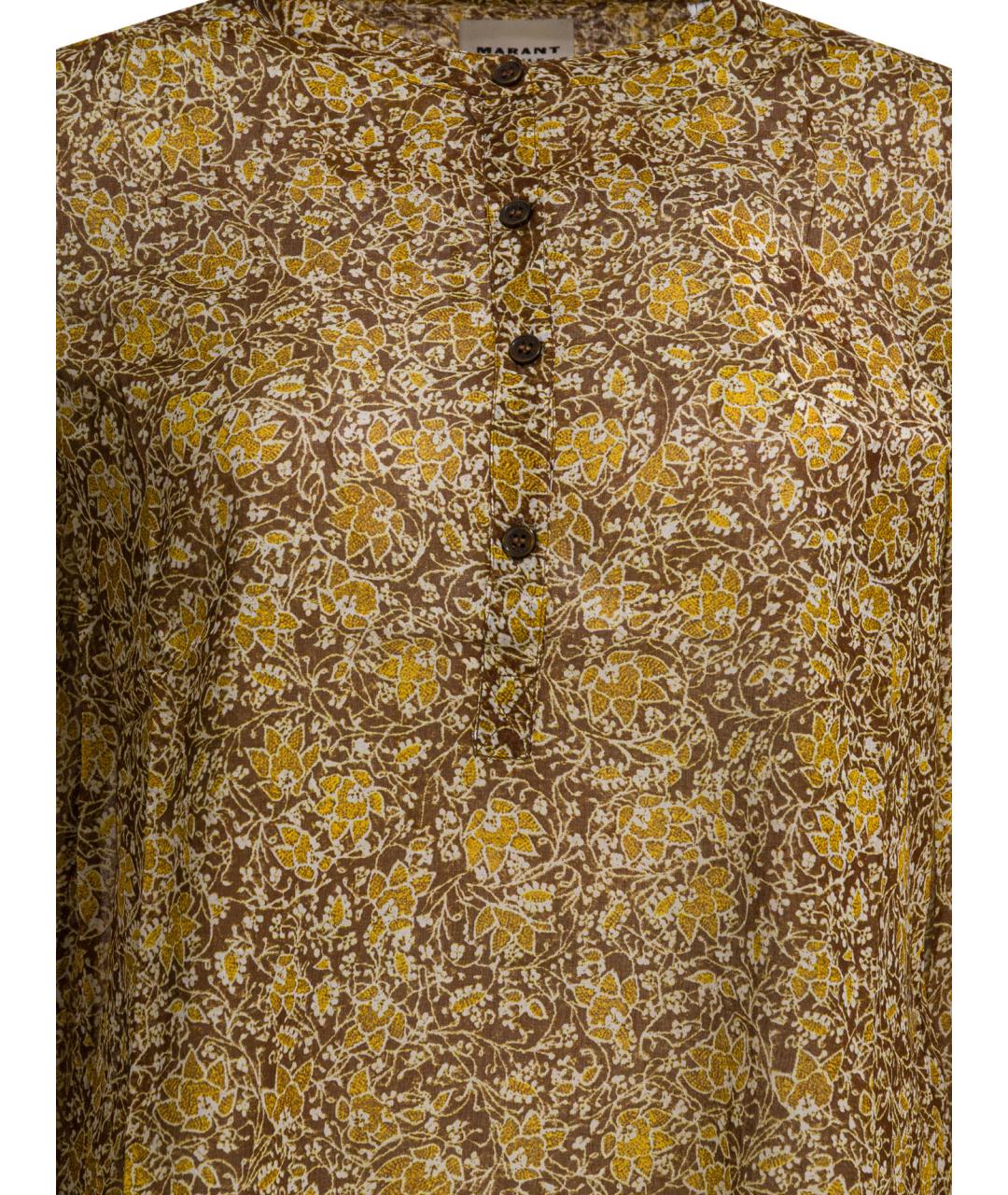 ISABEL MARANT ETOILE Бежевая хлопковая рубашка, фото 3
