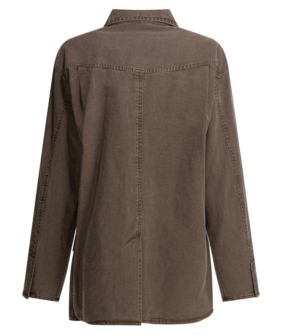 ISABEL MARANT ETOILE Коричневая хлопковая куртка, фото 2