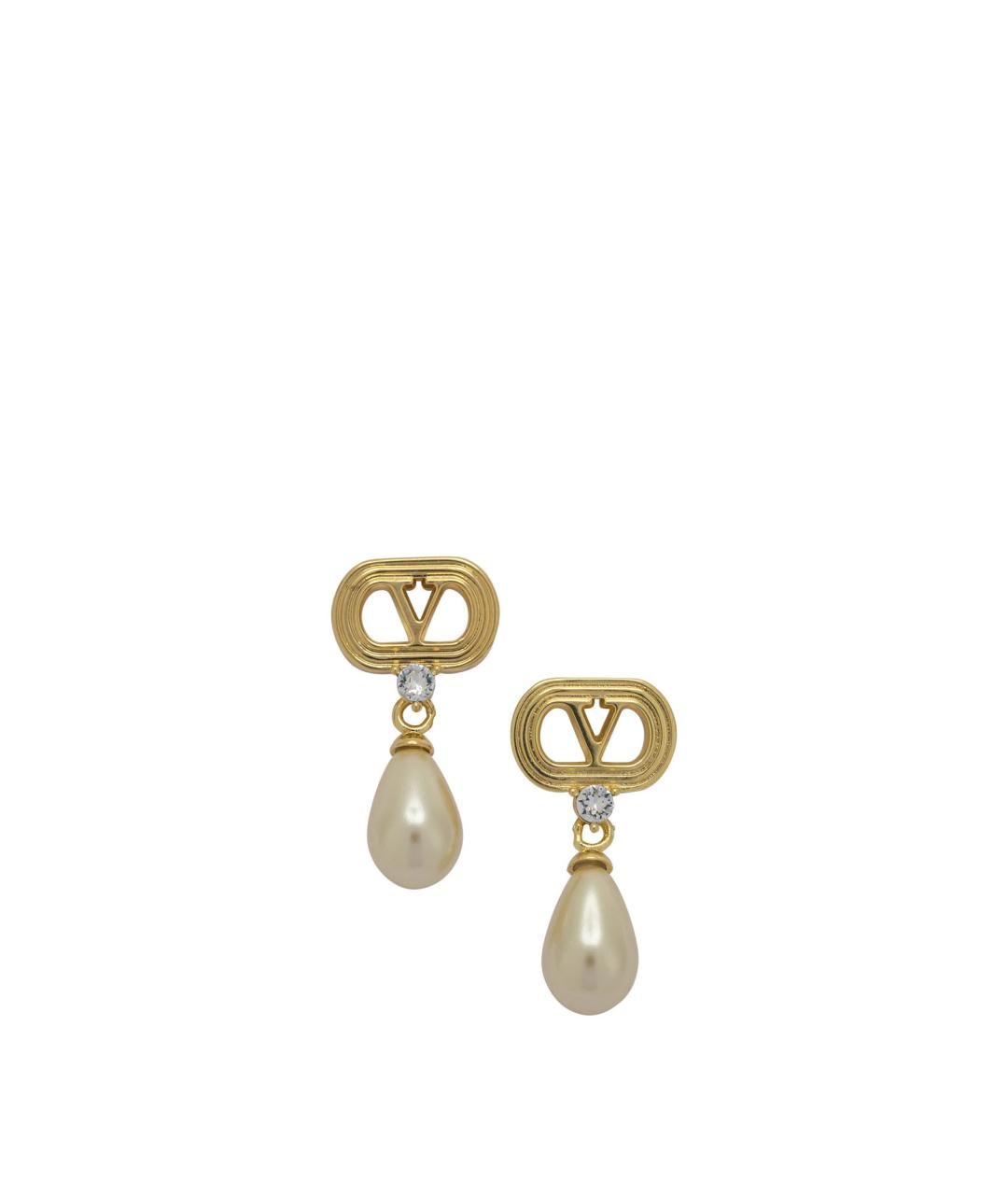 VALENTINO Золотые металлические серьги, фото 1