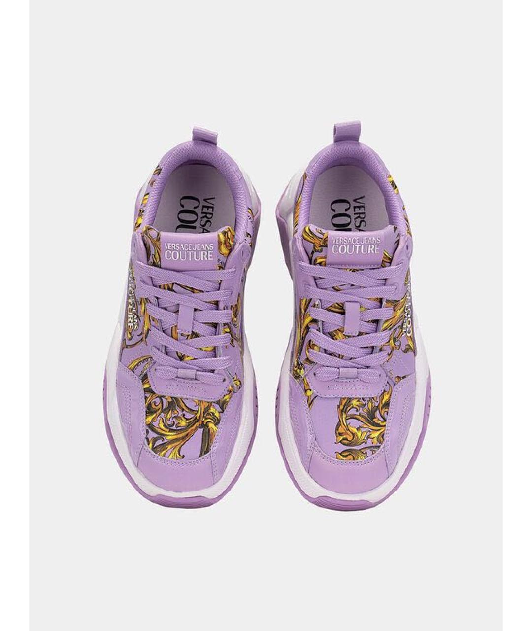 VERSACE JEANS COUTURE Фиолетовые кроссовки, фото 4