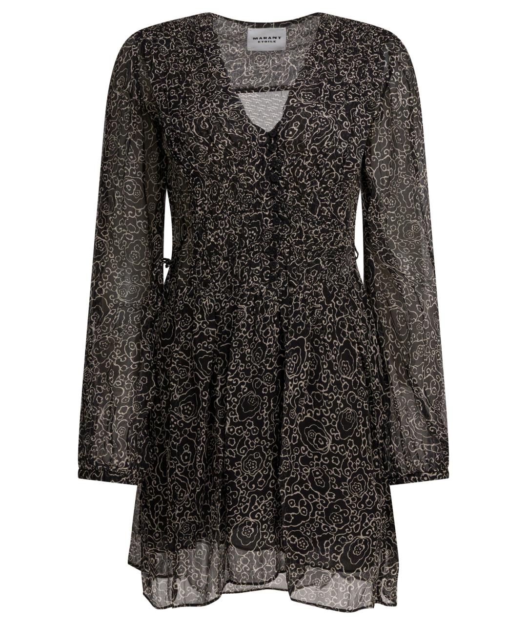 ISABEL MARANT ETOILE Черное вискозное повседневное платье, фото 1