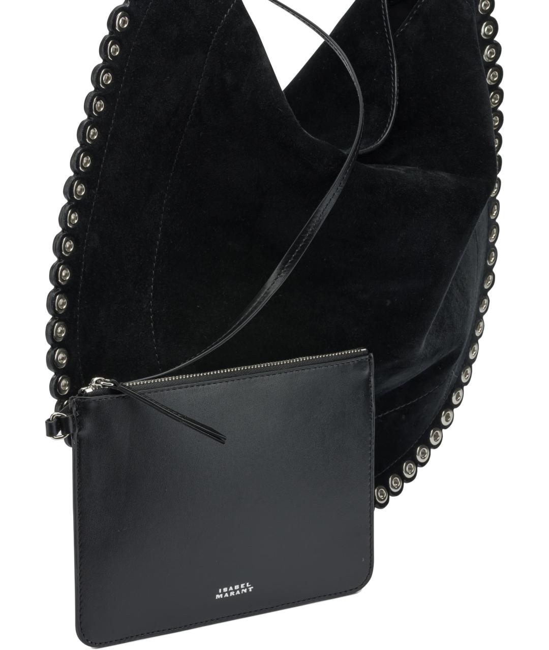 ISABEL MARANT Черная замшевая сумка через плечо, фото 4