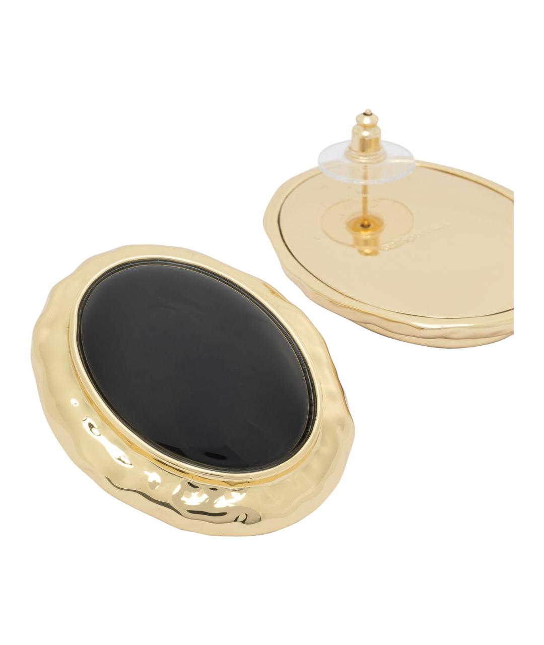 SELF-PORTRAIT Черные металлические серьги, фото 2