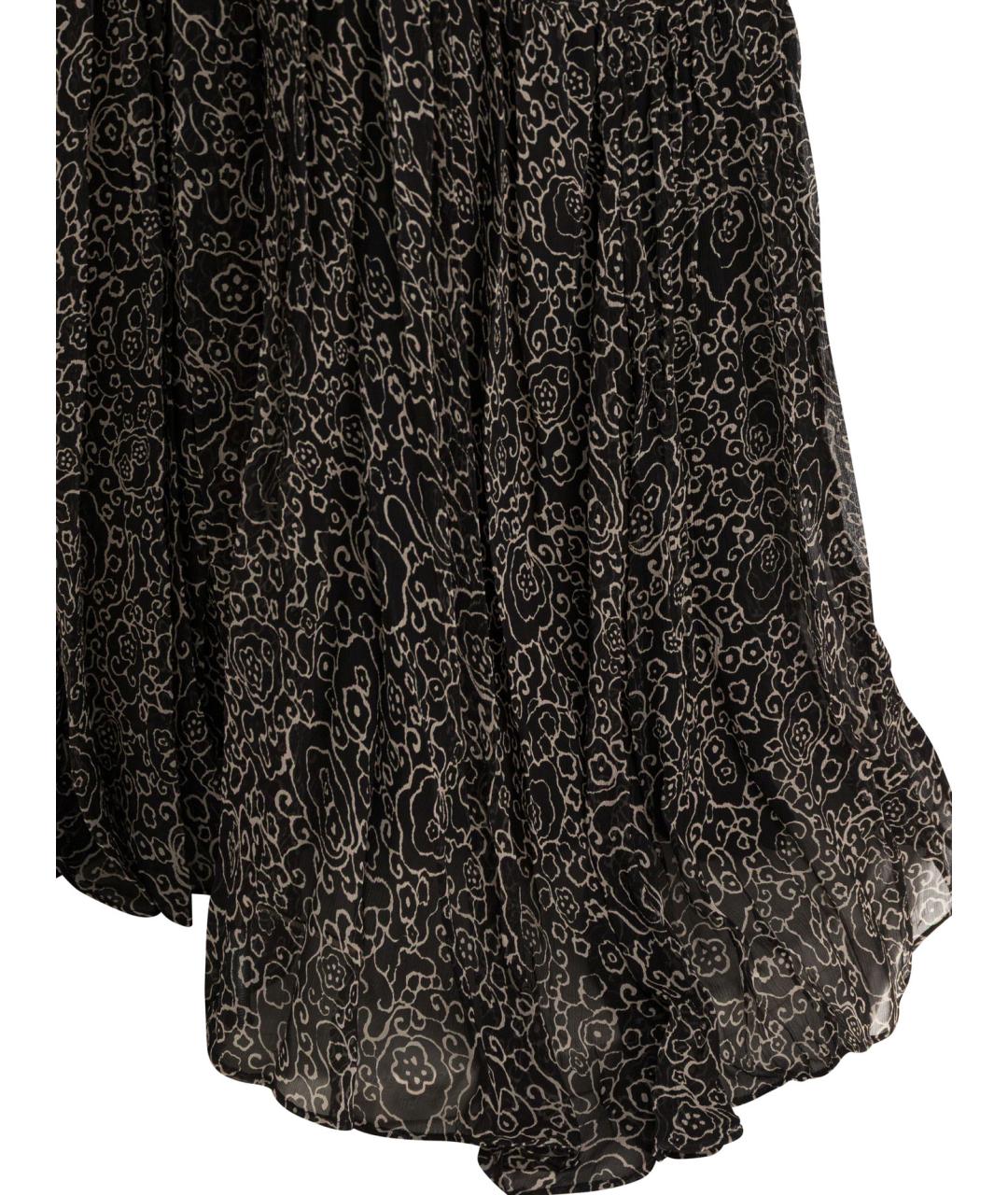 ISABEL MARANT ETOILE Черное вискозное повседневное платье, фото 4