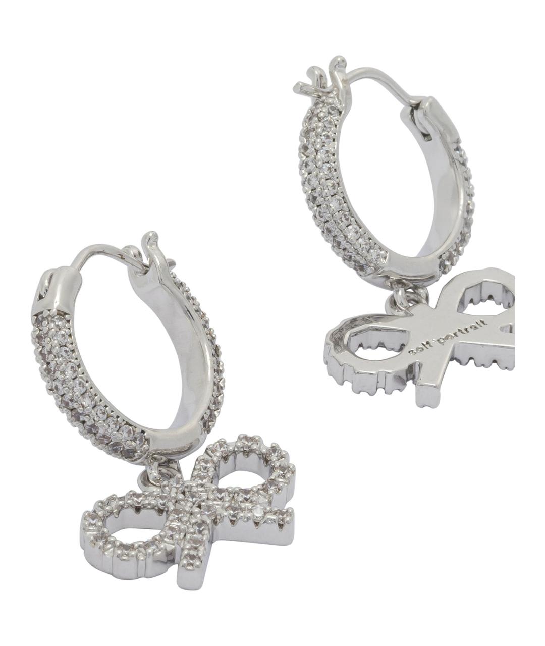 SELF-PORTRAIT Серебряные металлические серьги, фото 2