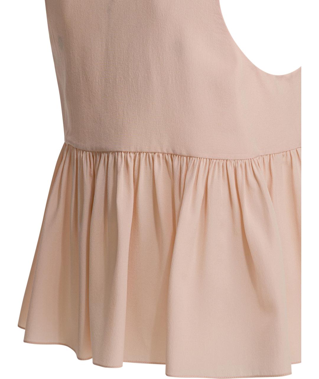 CHLOE Розовая шелковая блузы, фото 4