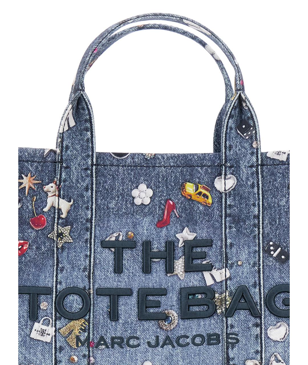 MARC JACOBS Синяя деним сумка тоут, фото 3
