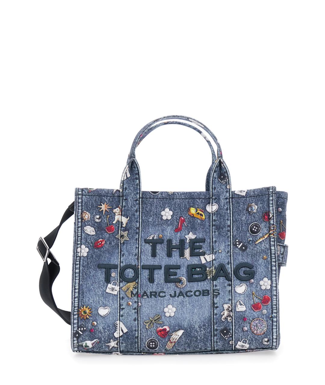 MARC JACOBS Синяя деним сумка тоут, фото 1