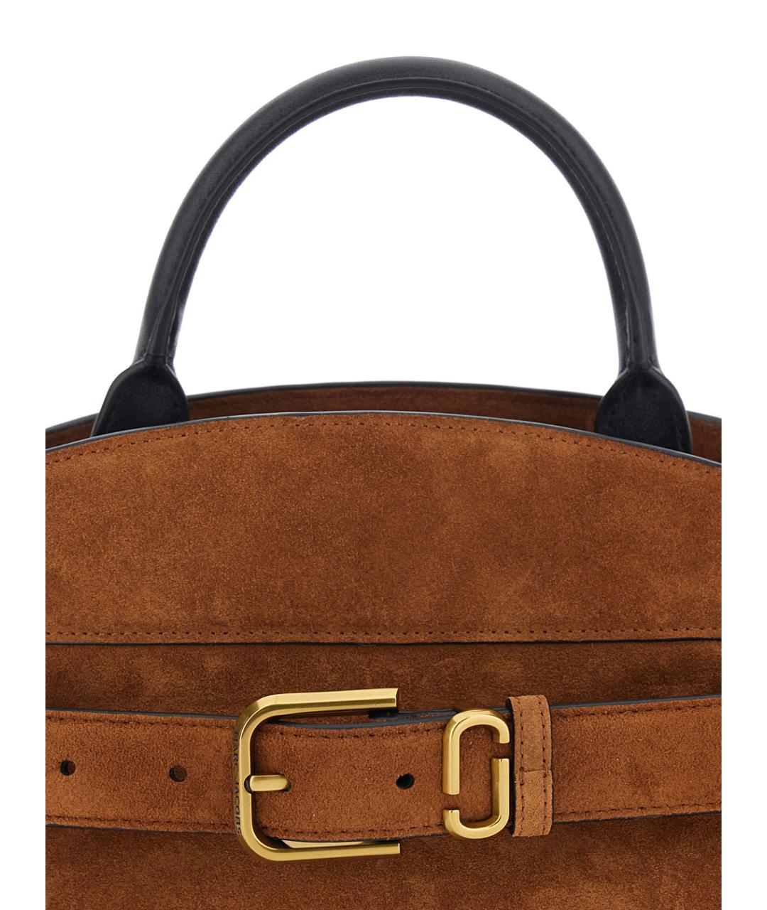 MARC JACOBS Коричневая замшевая сумка тоут, фото 3