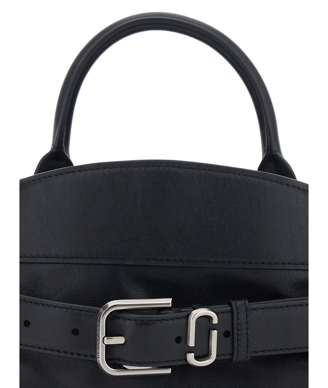 MARC JACOBS Черная кожаная сумка тоут, фото 3