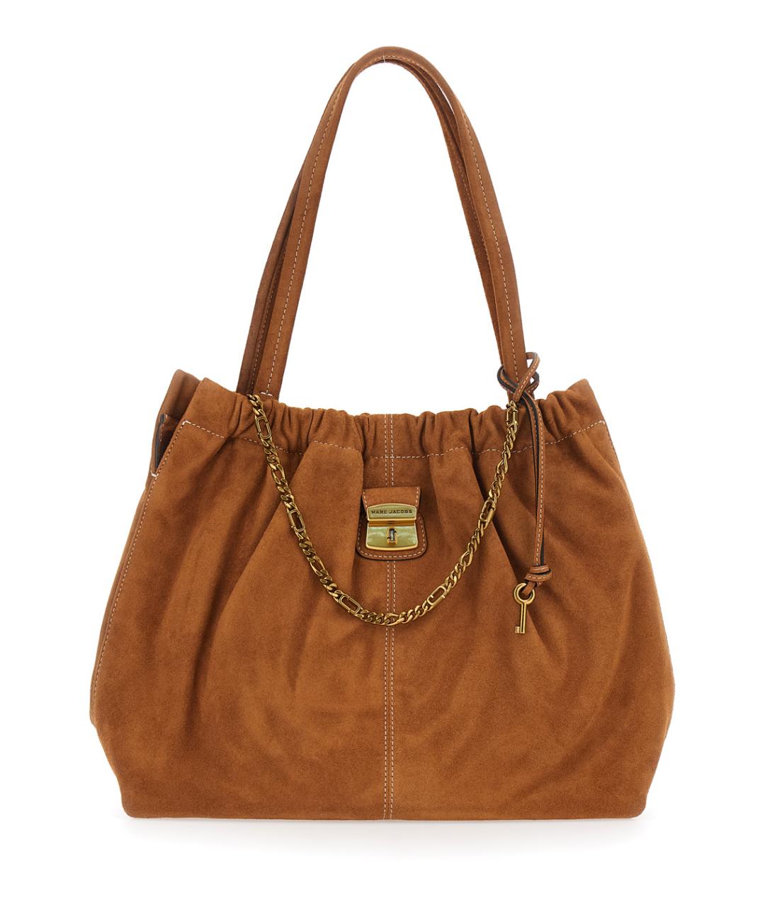 MARC JACOBS Коричневая замшевая сумка тоут, фото 1