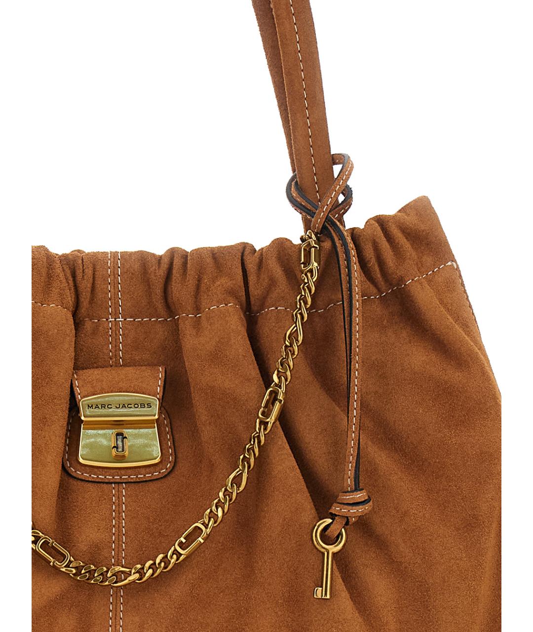 MARC JACOBS Коричневая замшевая сумка тоут, фото 3