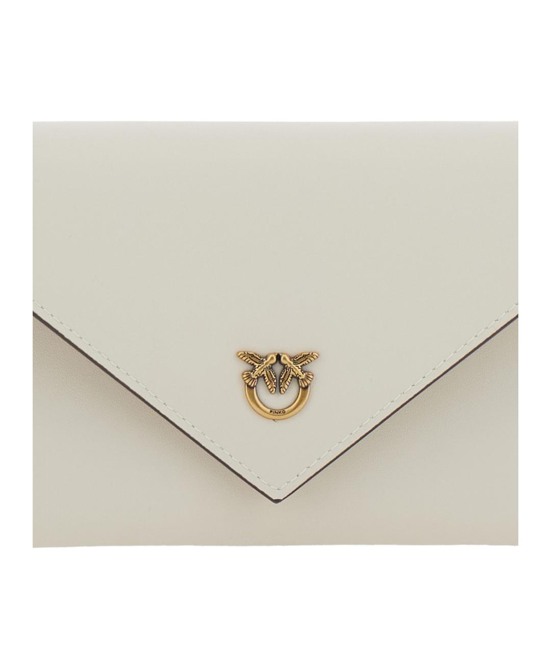 PINKO Белая кожаная сумка через плечо, фото 3