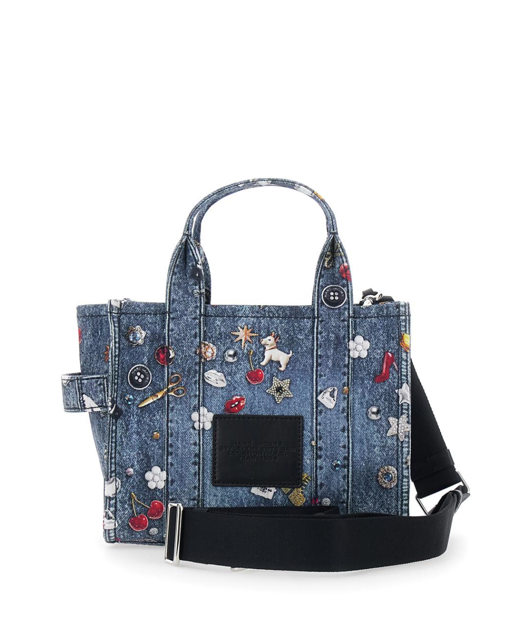 MARC JACOBS Синяя деним сумка тоут, фото 2