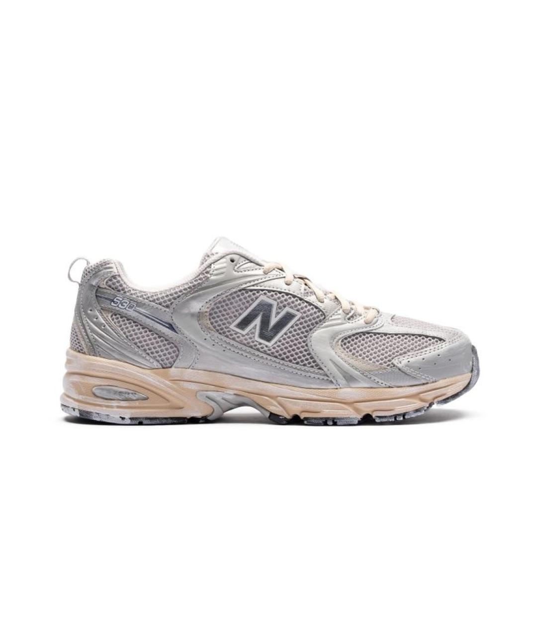 NEW BALANCE Серые текстильные кроссовки, фото 3