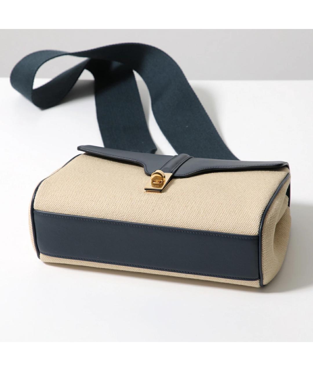 CELINE Бежевая кожаная сумка через плечо, фото 3