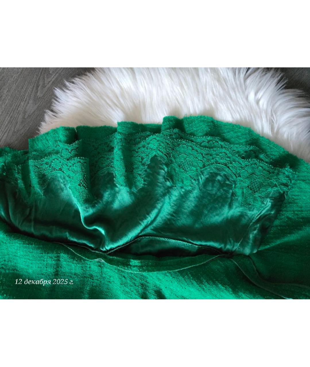 DOLCE&GABBANA Зеленый шерстяной костюм с юбками, фото 5