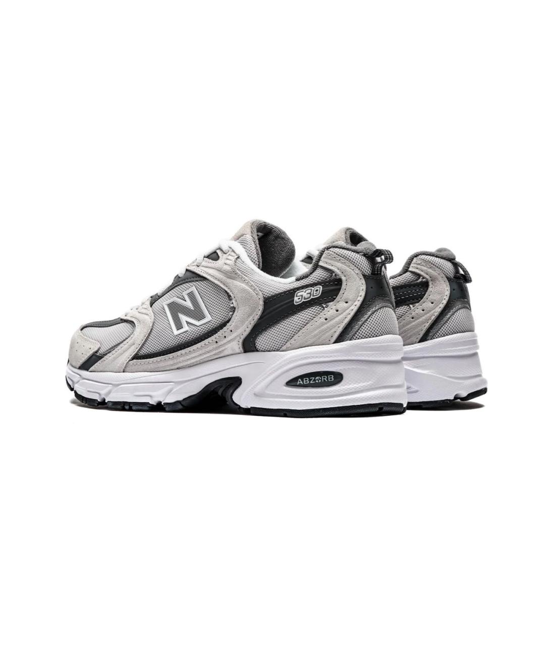 NEW BALANCE Серые текстильные кроссовки, фото 3