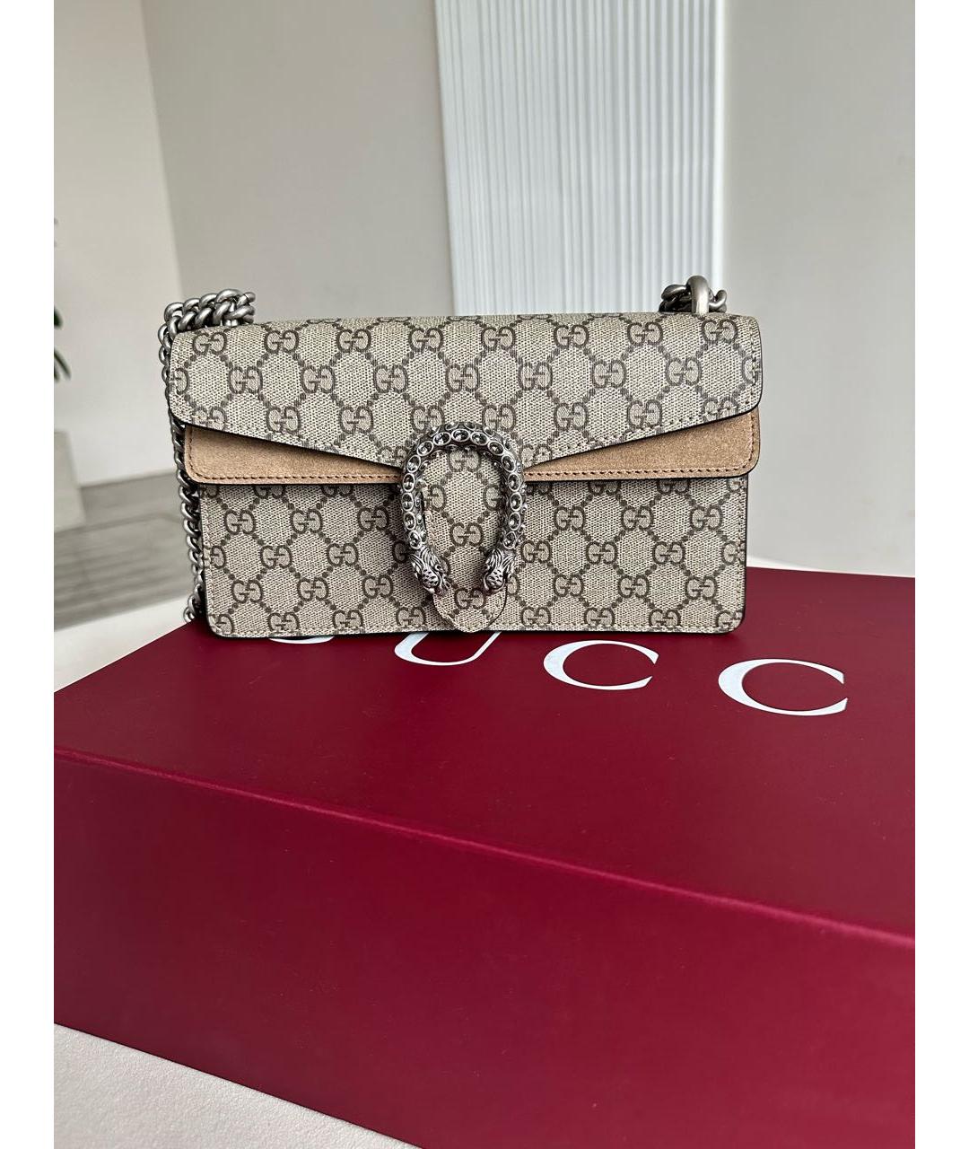 GUCCI Бежевая сумка через плечо, фото 5