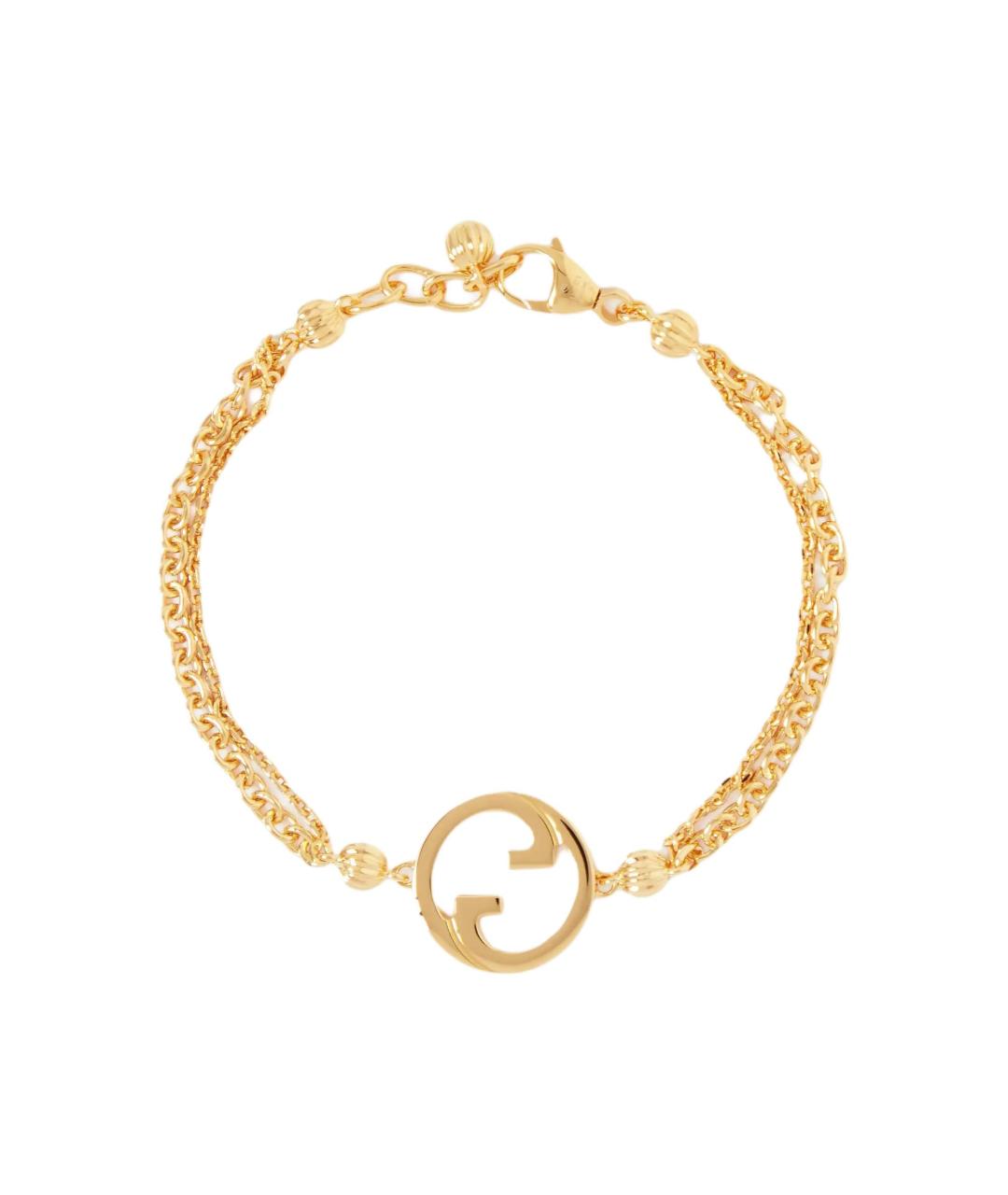 GUCCI Золотой металлический браслет, фото 1