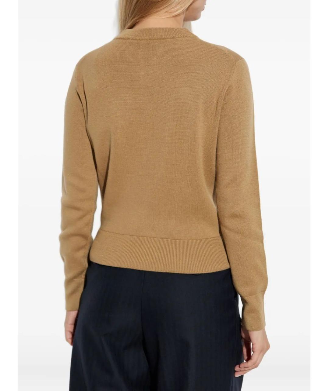 Ami Paris Бежевый шерстяной кардиган, фото 4