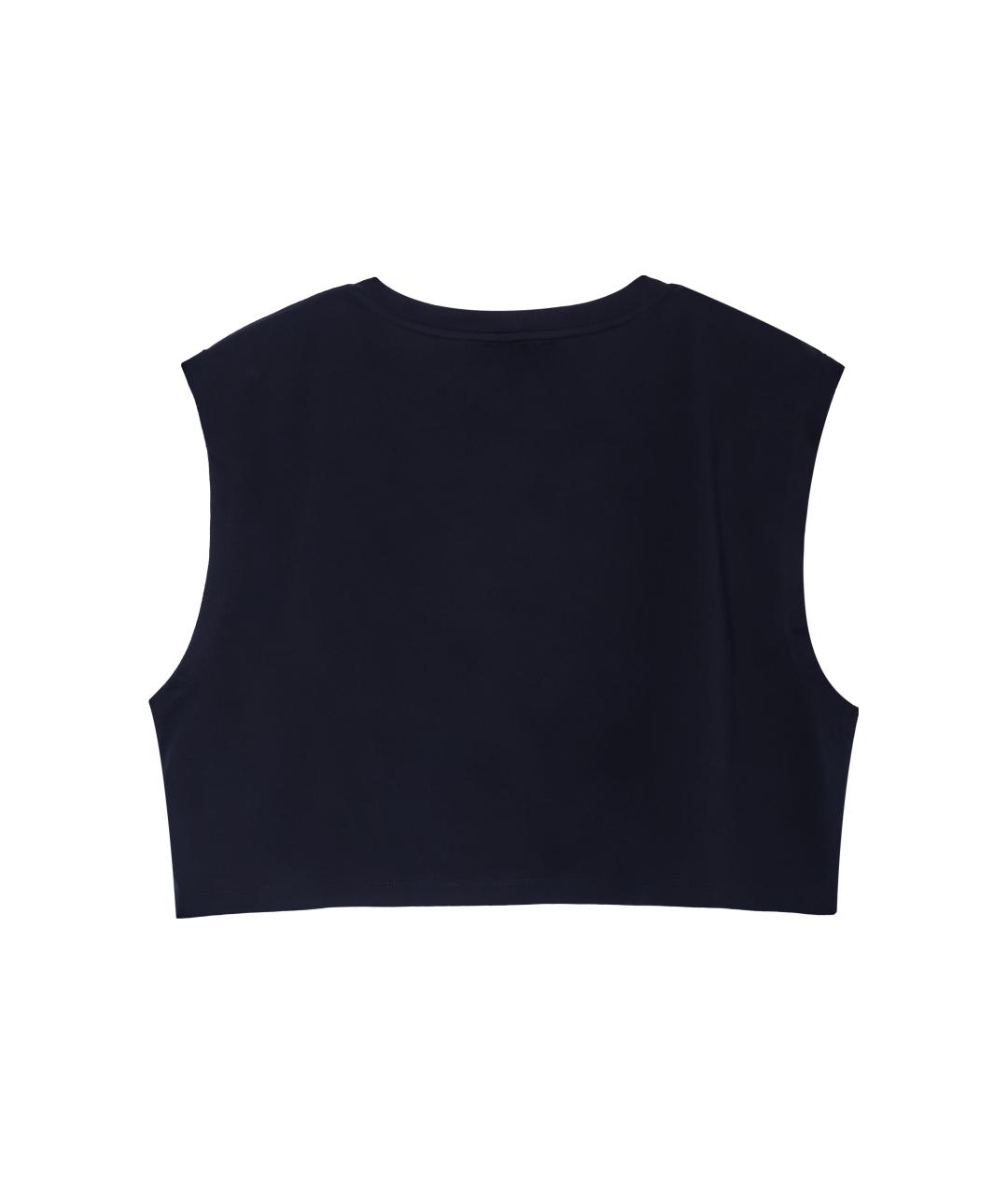 CELINE Черная хлопковая майка, фото 2