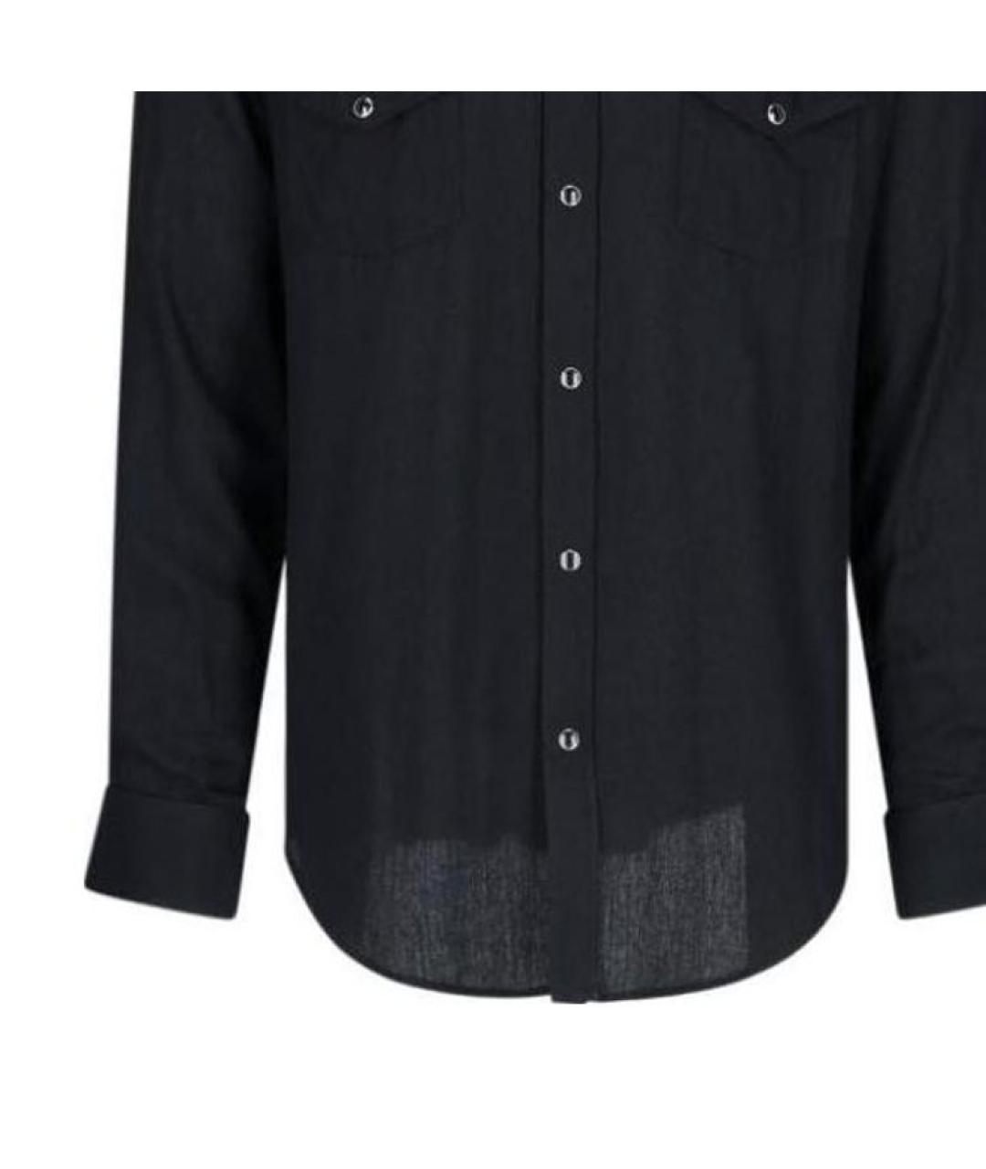 CELINE Черная хлопковая кэжуал рубашка, фото 4