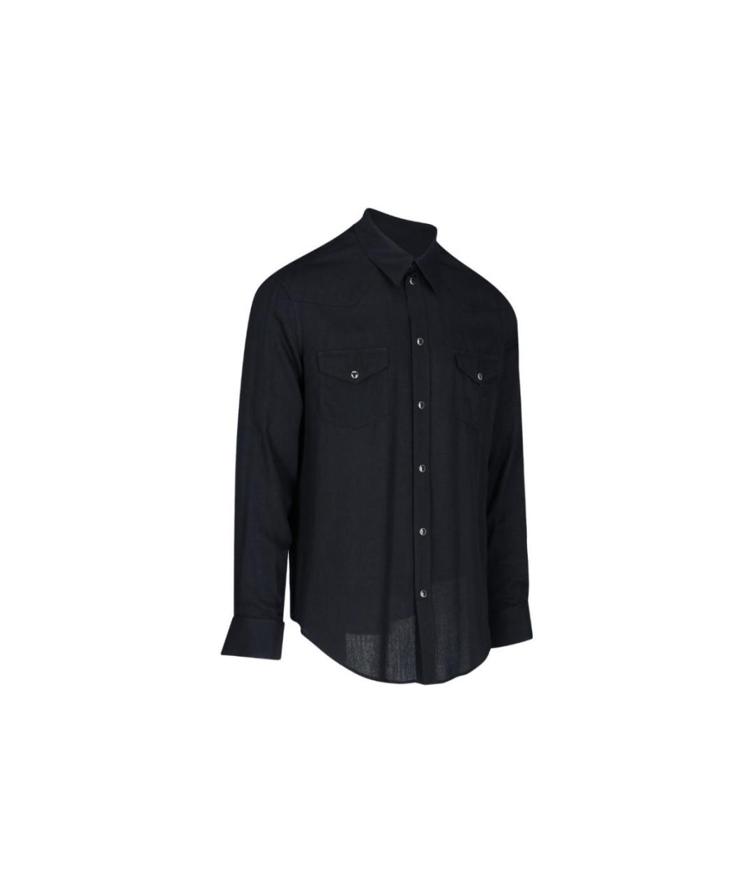 CELINE Черная хлопковая кэжуал рубашка, фото 3