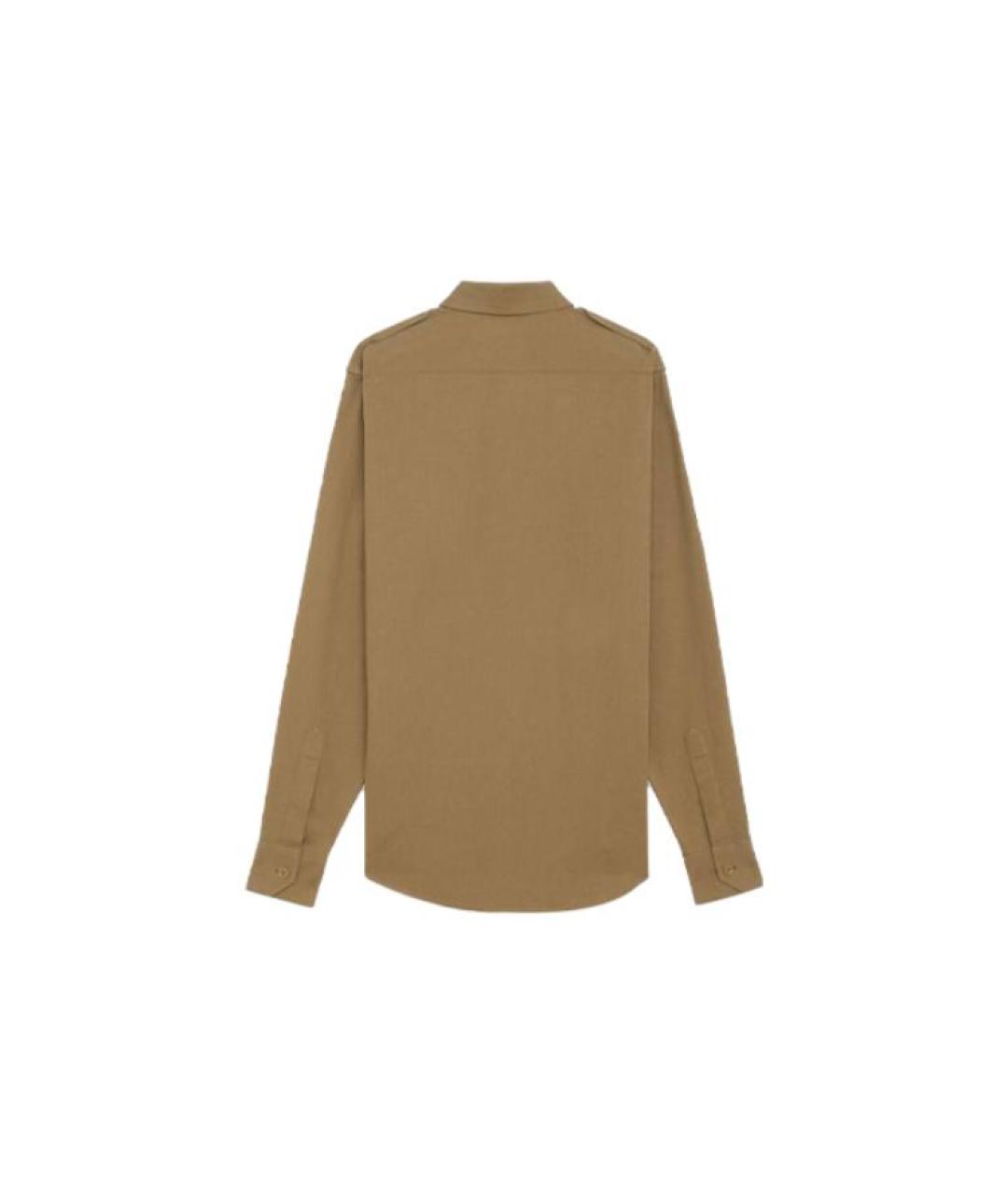 CELINE Коричневая хлопковая кэжуал рубашка, фото 2