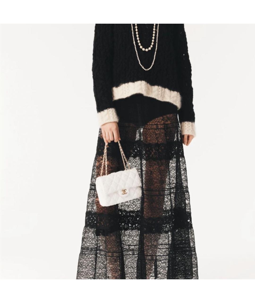 CHANEL Белая сумка с короткими ручками, фото 5