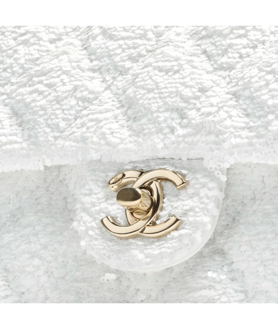 CHANEL Белая сумка с короткими ручками, фото 2