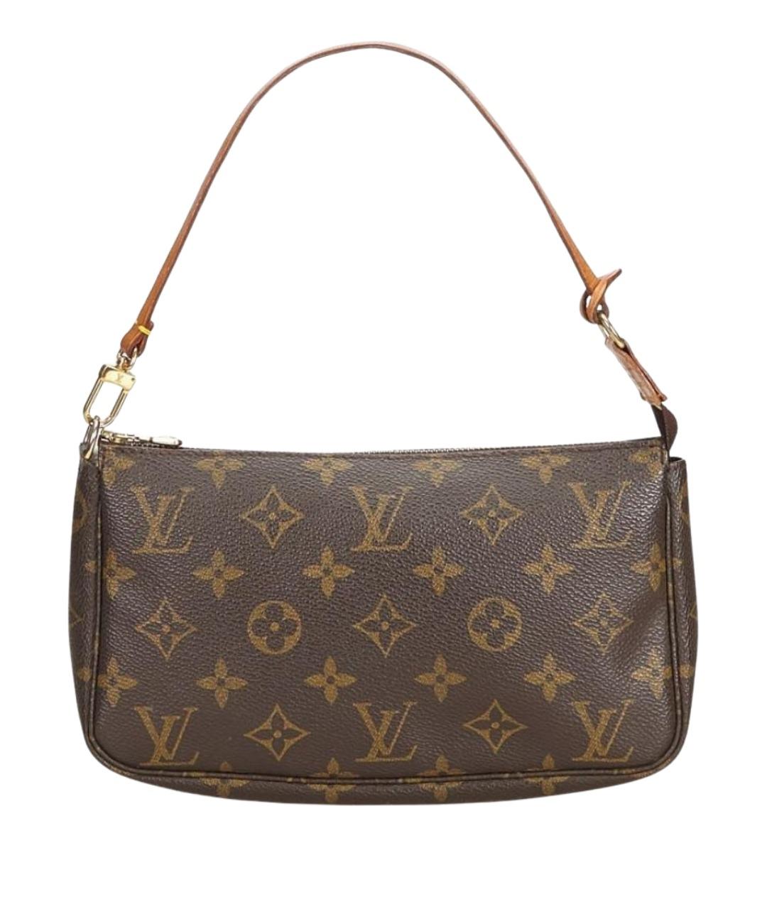 LOUIS VUITTON Коричневая сумка с короткими ручками, фото 1