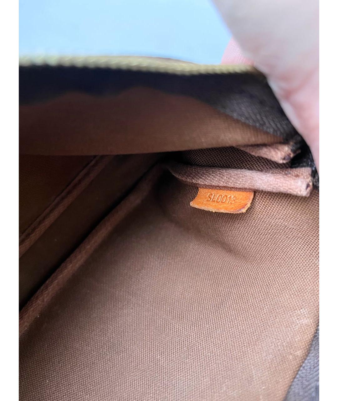 LOUIS VUITTON Коричневая сумка с короткими ручками, фото 7