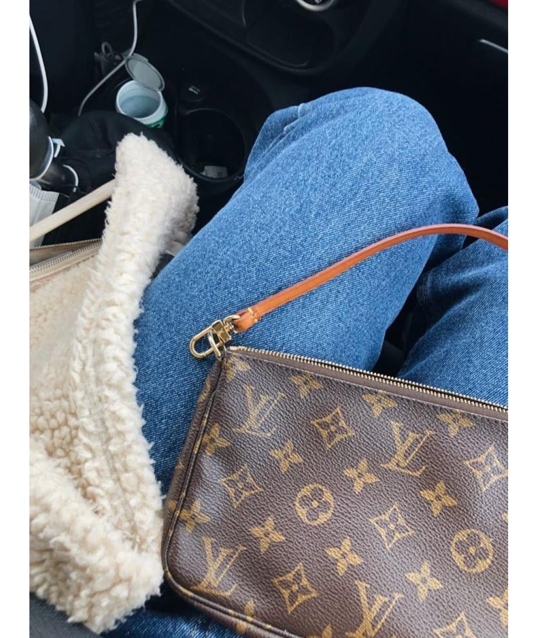 LOUIS VUITTON Коричневая сумка с короткими ручками, фото 8