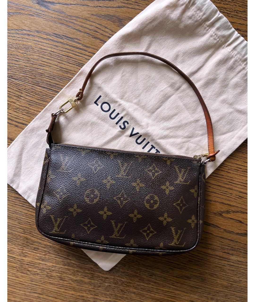 LOUIS VUITTON Коричневая сумка с короткими ручками, фото 2