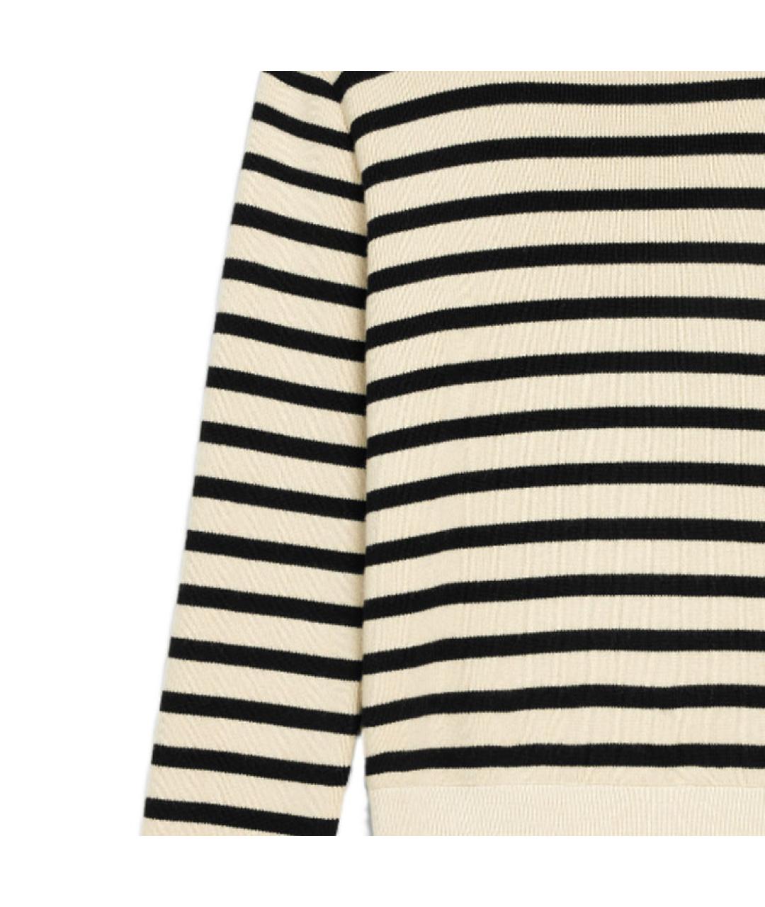 CELINE Бежевый шерстяной джемпер / свитер, фото 5