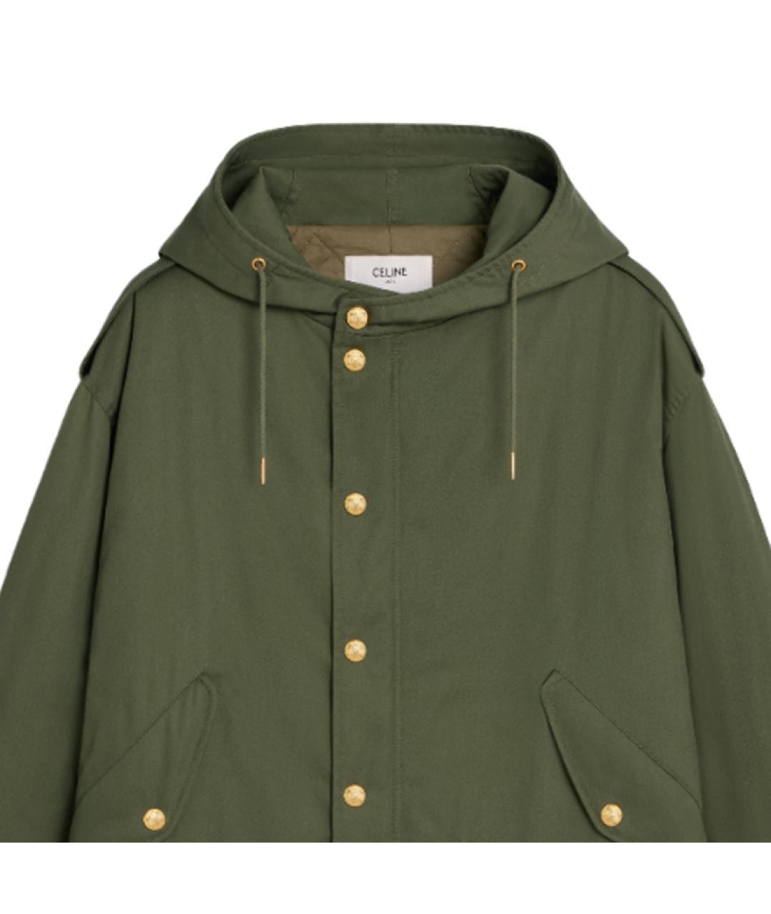 CELINE Зеленая парка, фото 5