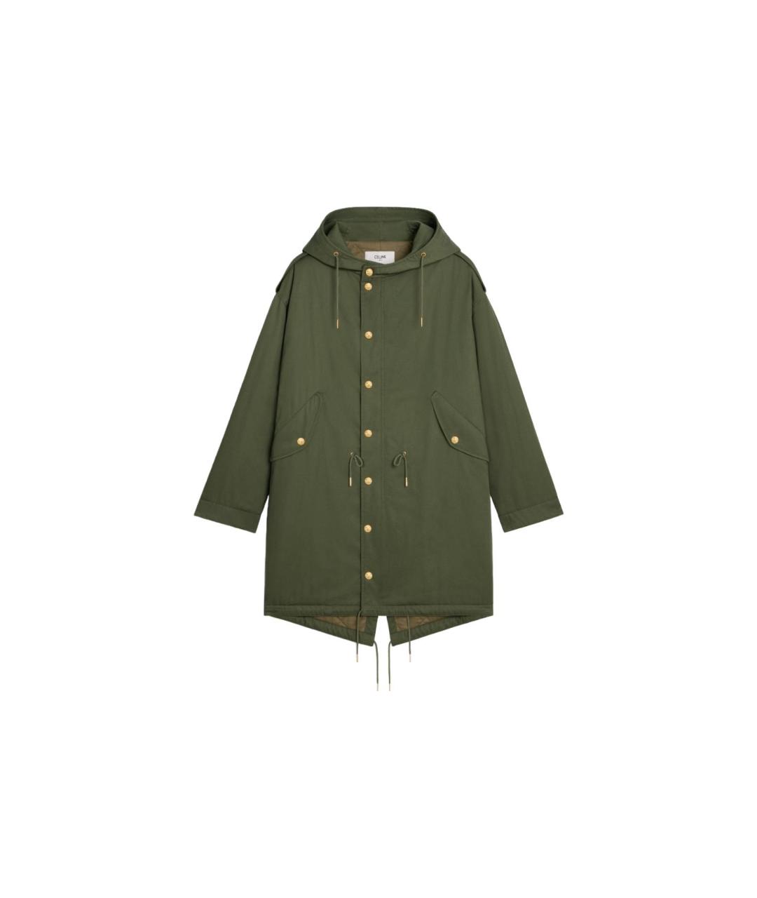 CELINE Зеленая парка, фото 1
