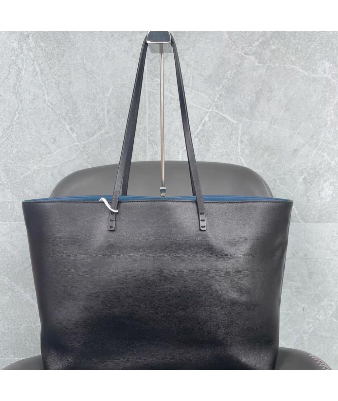 FENDI Черная кожаная сумка через плечо, фото 3