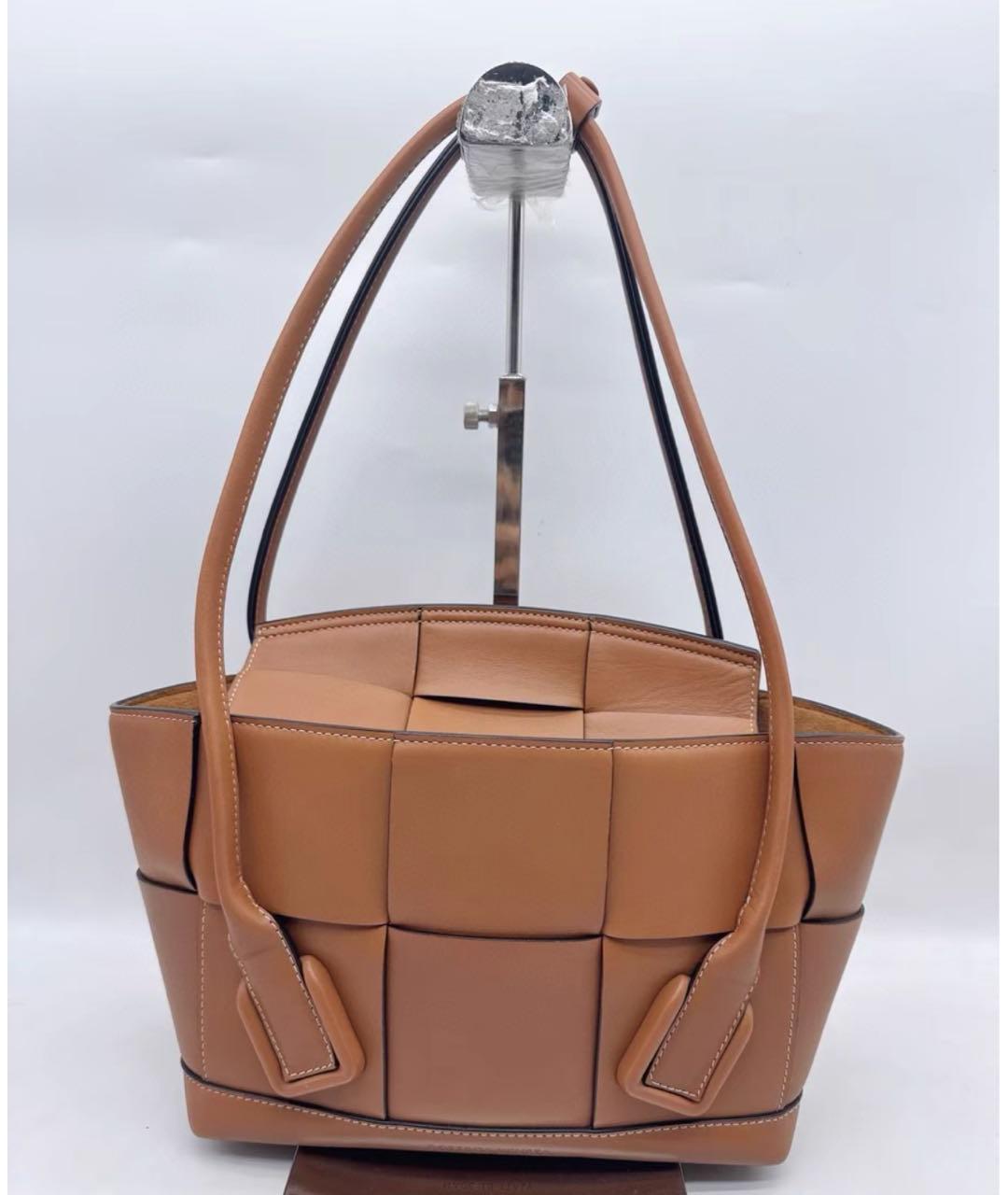 BOTTEGA VENETA Коричневая кожаная сумка через плечо, фото 2