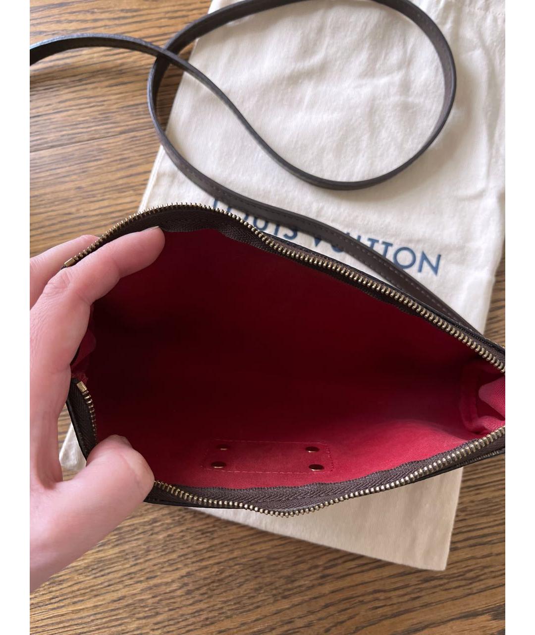 LOUIS VUITTON Коричневая сумка через плечо, фото 7