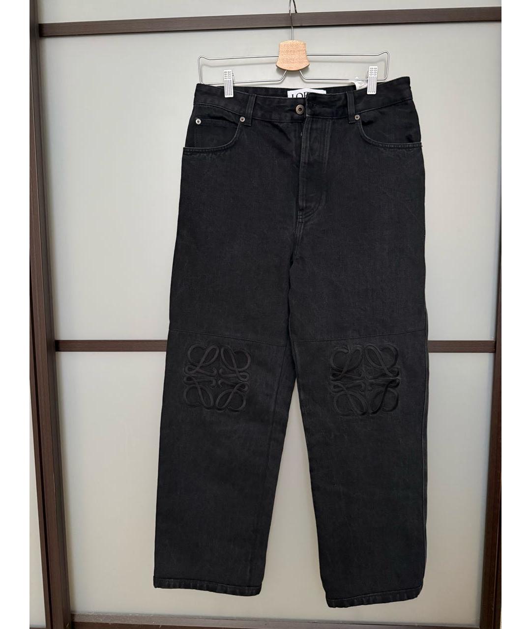 LOEWE Черные хлопковые джинсы, фото 2